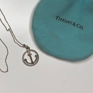 Tiffany & Co. Anchor Twist Charm & Chain Necklace